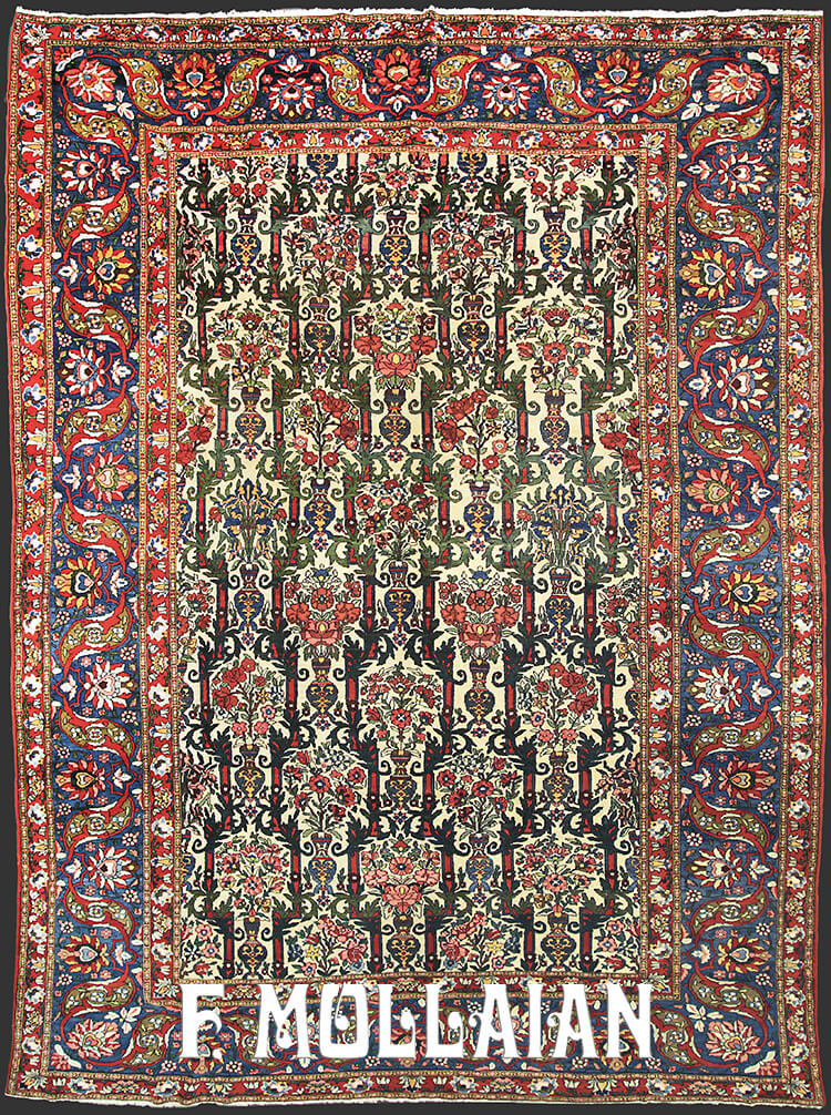 All-over Floral/Golfarang! Persian Bakhtiari Carpet n°:19753811